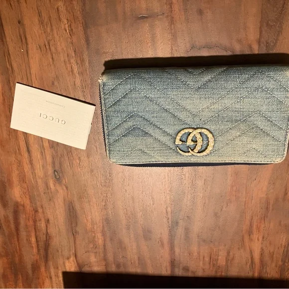 Gucci denim Quilted Women's Wallet - Picture 13 of 15